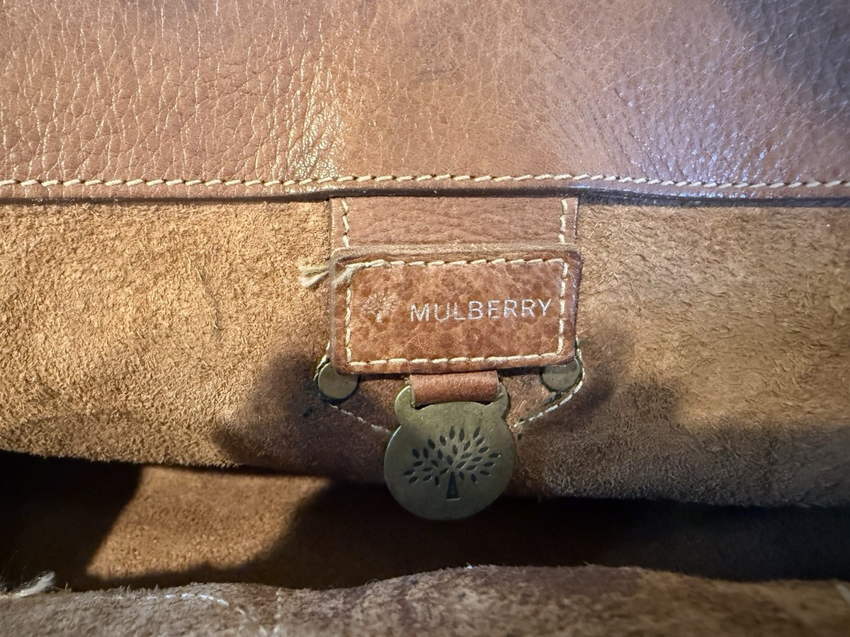 Authentic UK Mulberry Blenheim shoulder bag in classic oak leather