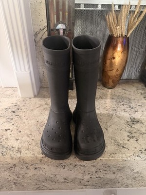 Balenciaga Mens Croc Boot Black 43