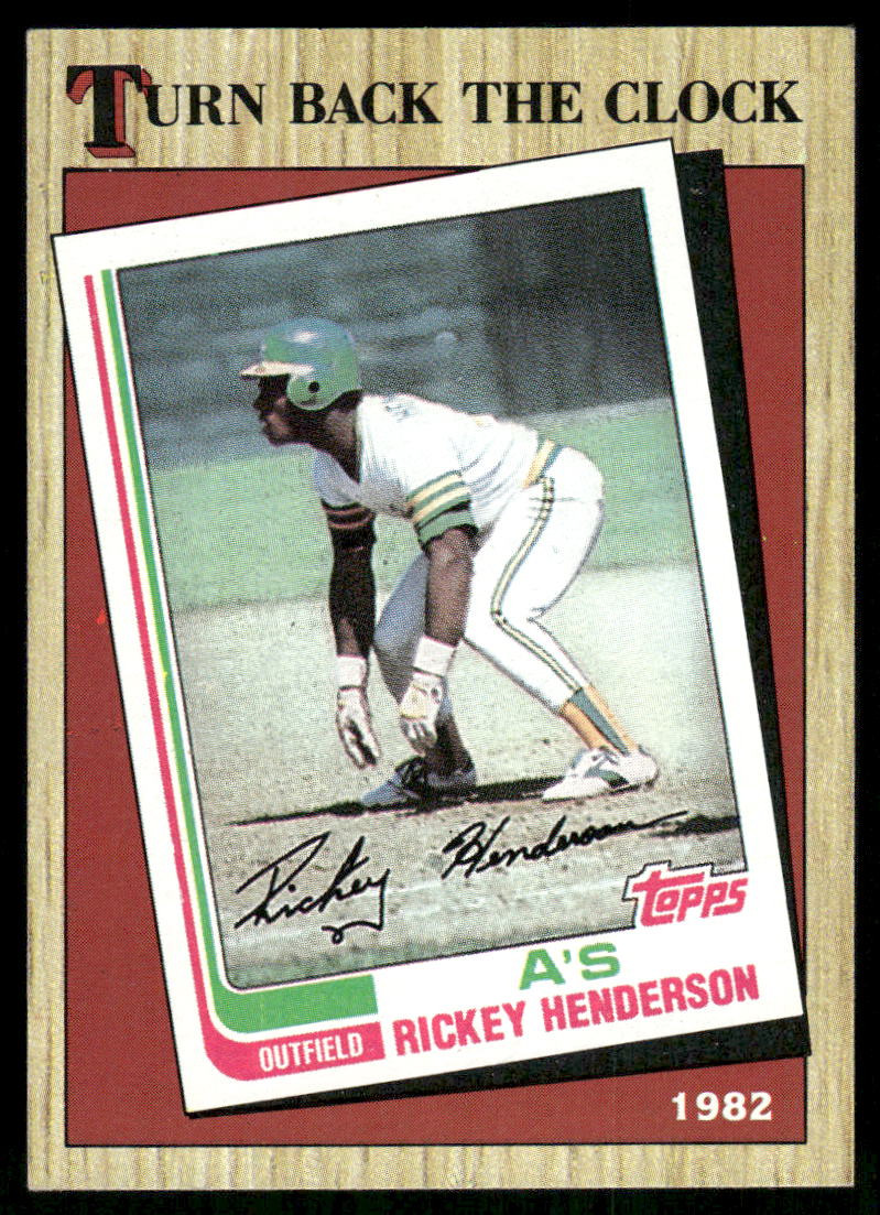 1982 Topps #610 Rickey Henderson Oakland A's HOF