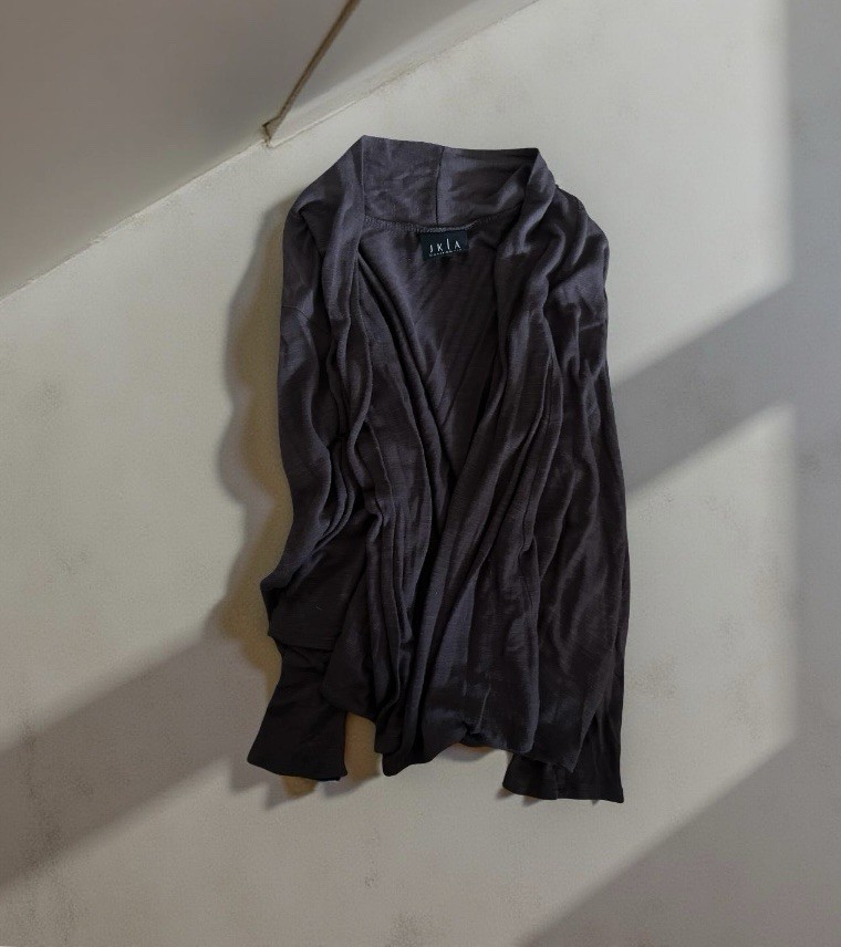 Thin Throw Over Jacket Size Small JKLA Brown - image 1