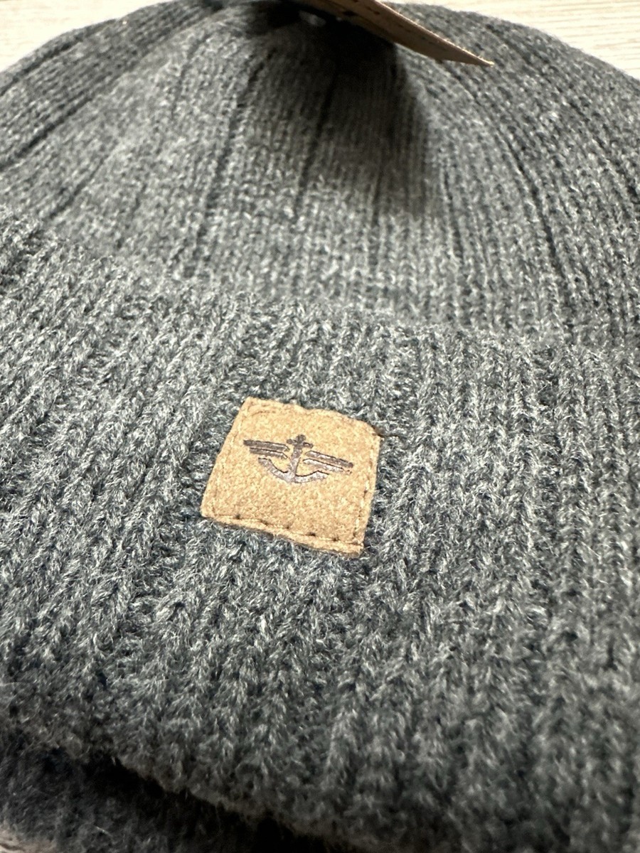 Men's DOCKERS Knit Winter Hat Ski Beanie Gray New With Tag | eBay