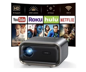 Projecteur avec WiFi et Bluetooth: [Matière automatique/pierre clé] - Complet HD 1080P 4K C'est...