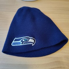 Seattle Seahawks Youth OSFM Navy Blue Beanie Hat