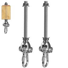 2 Heavy Duty Swing Hangers 180 Stainless Steel Swing Hooks 800LBS Capacity