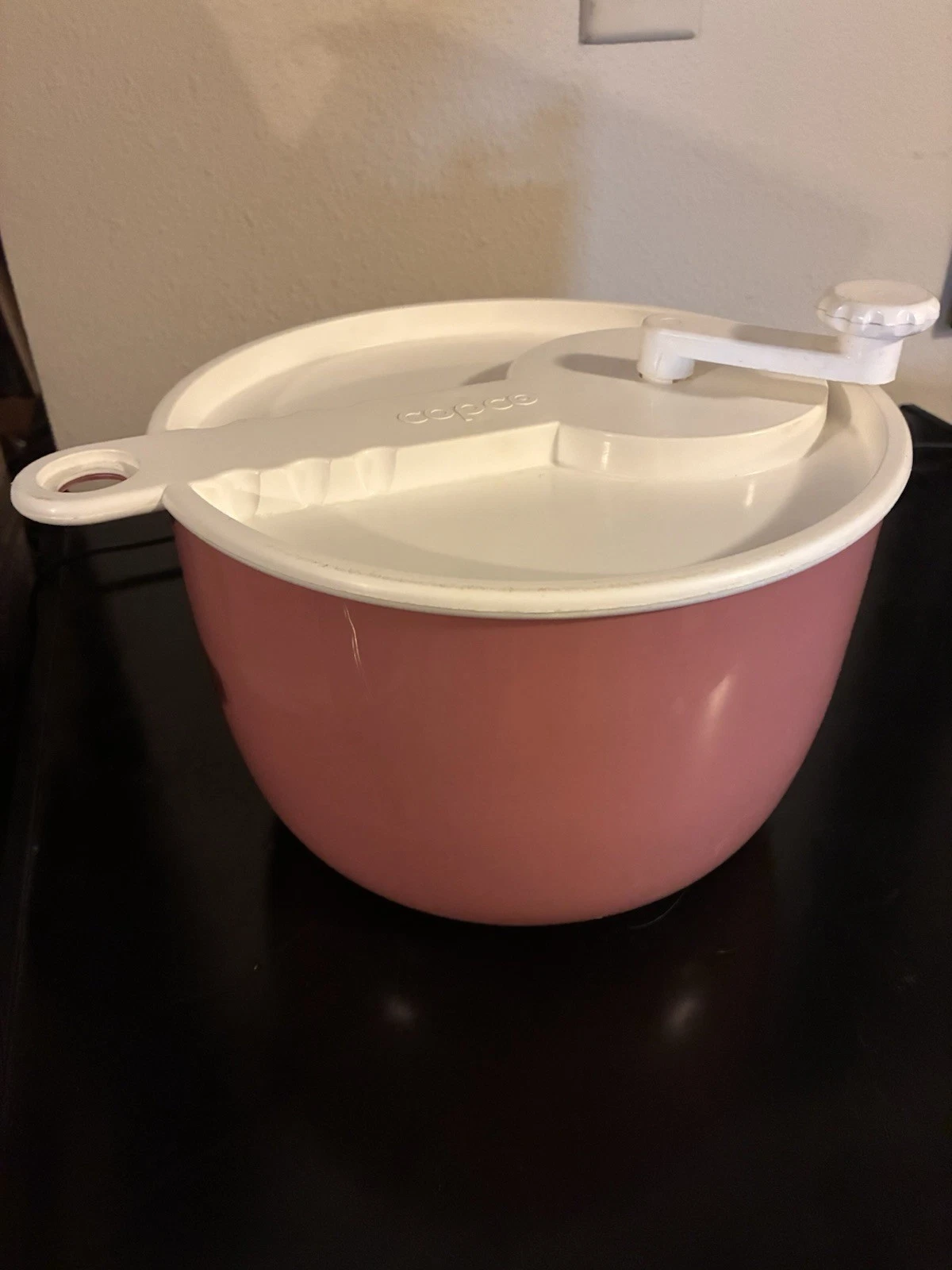 Vintage RARE Copco Large Pink Salad Spinner White Lid Sam Lebowitz #604 USA
Opens in a new window or