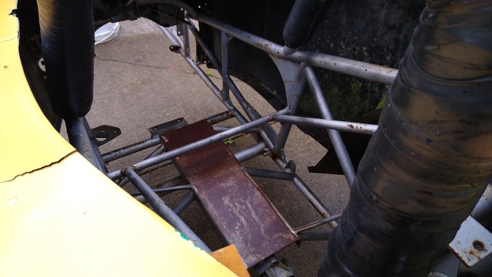 Vintage Altered Drag Car Chassis w/Fiberglass Body 1968 - 1970's Fuel D ...