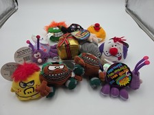 Vintage Silly Slammers Beanbag Plush Set of 11 Sone Working 8 With Tags