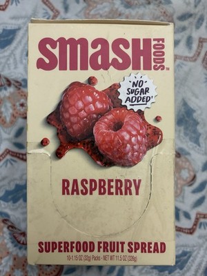Smash Foods Raspberry Jam Squeeze Packets | 10 Single Serve