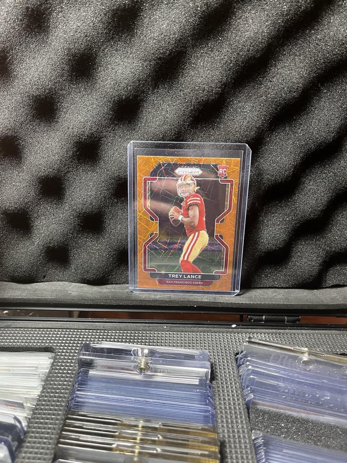 2021 Panini Prizm - Rookie Trey Lance #333 Orange Disco Prizm (RC)