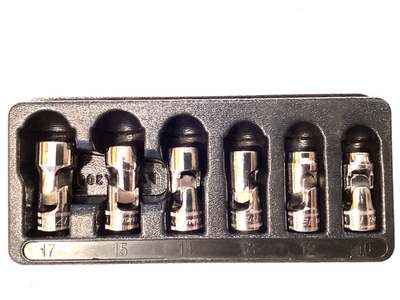 #ad #ad Snap On NEW 6 Piece 3 8quot; Drive 6 Point Metric Shallow Swivel Socket Set 206FSUMA $199.95