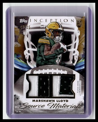 2024 Topps Inception Marshawn Lloyd Source Materials Gold #SM-ML #/25