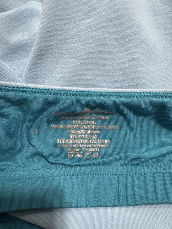 Tanque vintage Lululemon Power Y - Hecho en Canadá, azul bicolor, talla 8 Foto 3 de 4