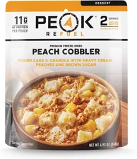 Peak Refuel Cobbler | Protein | Calories | 100% Real 2 Serving Pouch, Black 