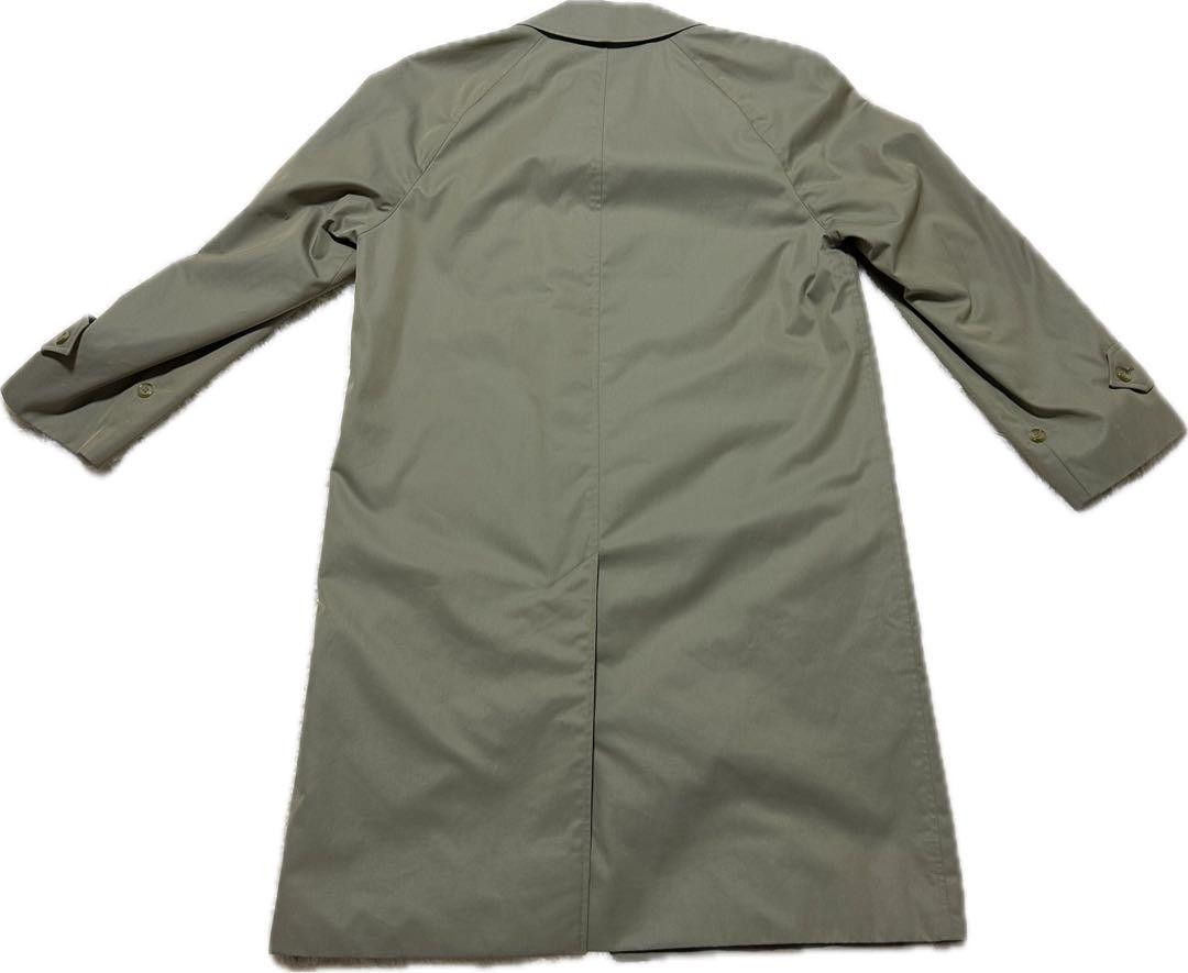 Burberry London Balmacaan Coat Nova Check Pattern Khaki Size L For Men thumbnail 14