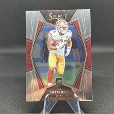 Elijah Mitchell 2021 Panini Select Premier Level RC #192 49ers Rookie