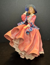 Royal Doulton TOP OF THE HILL Figurine English HN 1849 Victorian antique GIRL