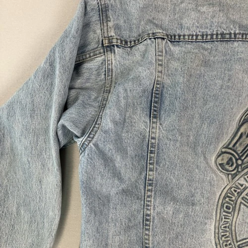 Vintage International Brotherhood Of Teamsters Denim Jacket 3-XL USA Made image 9