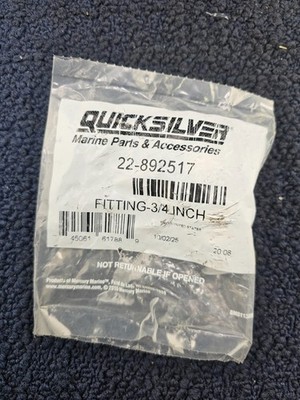 Mercury Quicksilver 22-892517 Marine 3/4'' Fitting