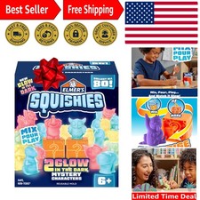 Magical 13-Piece Squishies DIY Kit with UV Light – Create Glow-in-the-Dark Fun!