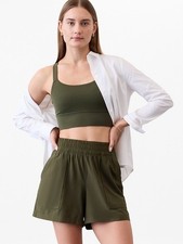 Athleta Wayfind High Rise 5 Short | Olive Gre...