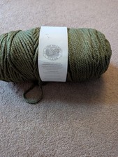Lion Brand Chunky Yarn, Dark Olive, 200g.