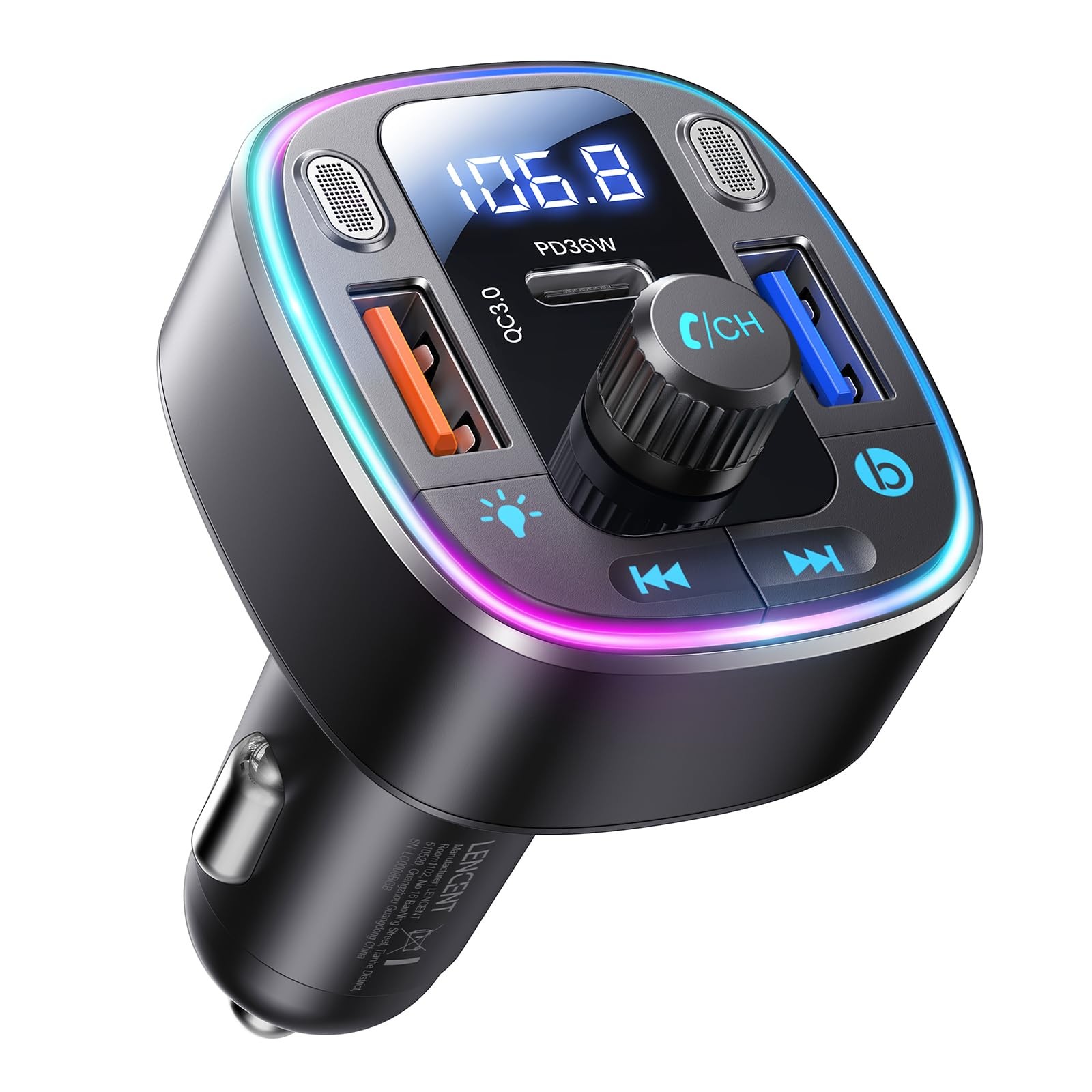 Offerta Trasmettitore FM Bluetooth 5.4 Auto 54W USB-C PD QC3.0