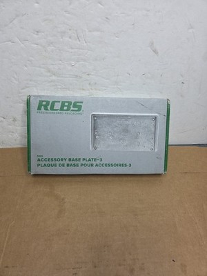 9282 RCBS Accessory Base Plate-3 Factory NEW-in Silver & Green box
