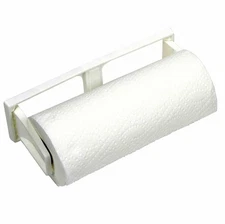 Chef Craft Paper Towel Roll Holder - Durable Plastic Wall Mount Design w/ Screws