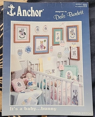 Anchor Dale Burdett It's A Baby Bunny Cross Stitch Pattern Booklet - Image 1 of 3