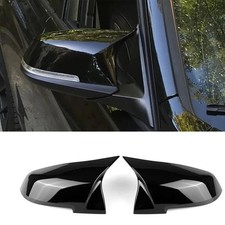 Pair Gloss Black Wing Mirror Cover Caps for BMW F20 F30 F32 X1 E84 M Sport UK