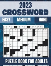 2023 Crossword Puzzle Books for Adults: Large Print Crossword Puzzles for Senior