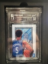 Man In The Mirror Piggy Banx 1/1 Platinum Parallel! Black Label! Anthony Edwards