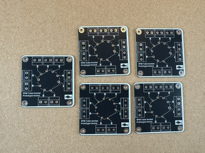5 New 9-Pin Vacuum Tube Boards Prototype Adapter Sockets for DIY Breadboard (Qty