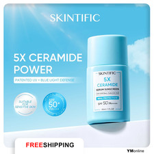 SKINTIFIC 5X Ceramide Serum Sunscreen SPF50 PA   UV  Blue Light Protection