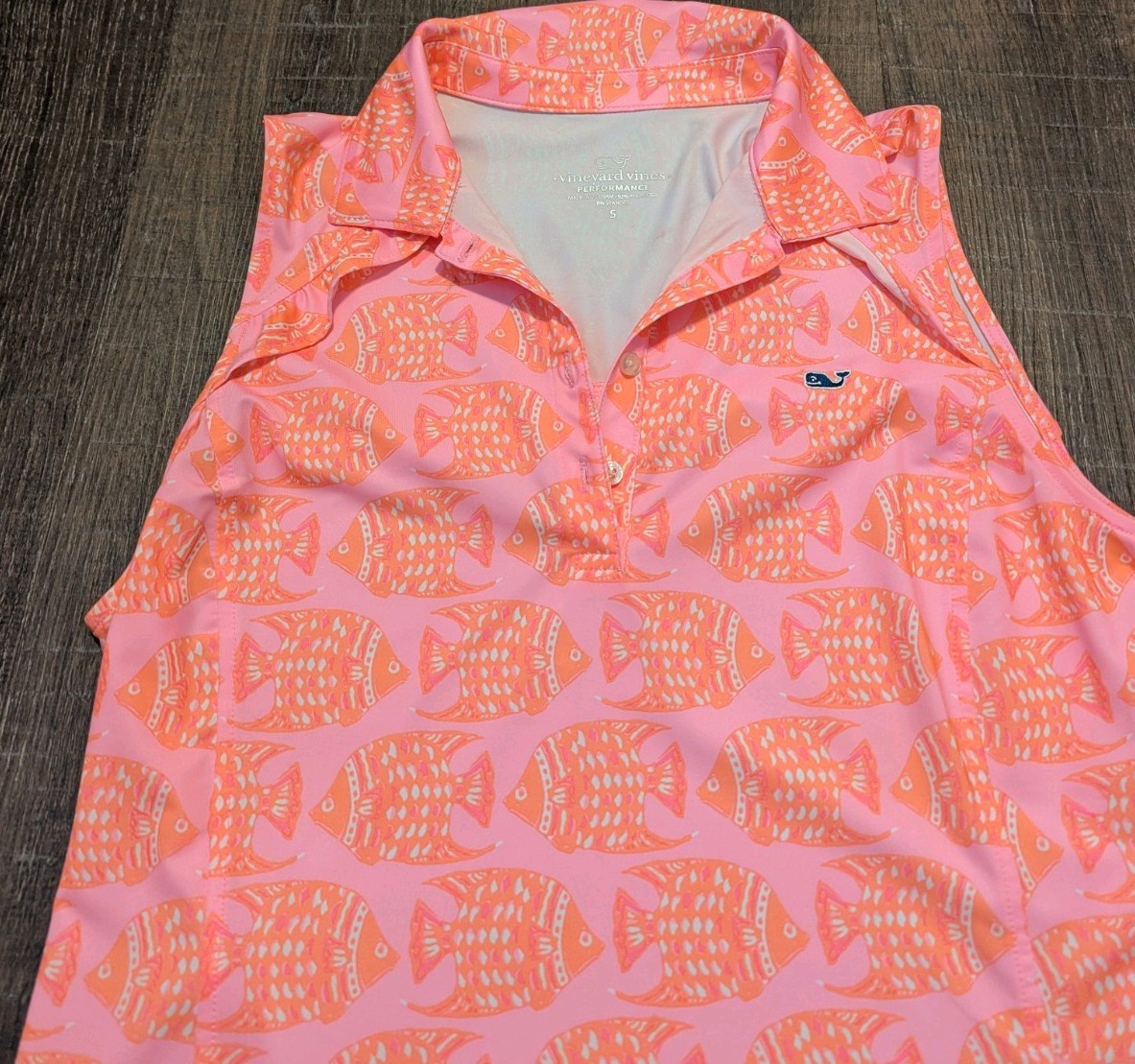 Vineyard Vines Small Ruffled Button Up Collared S… - image 3