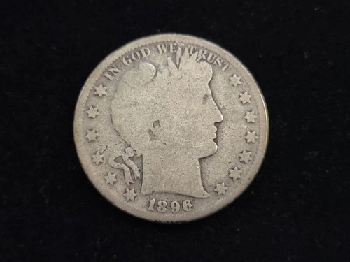 1896 Barber Silver Half Dollar Good 20316