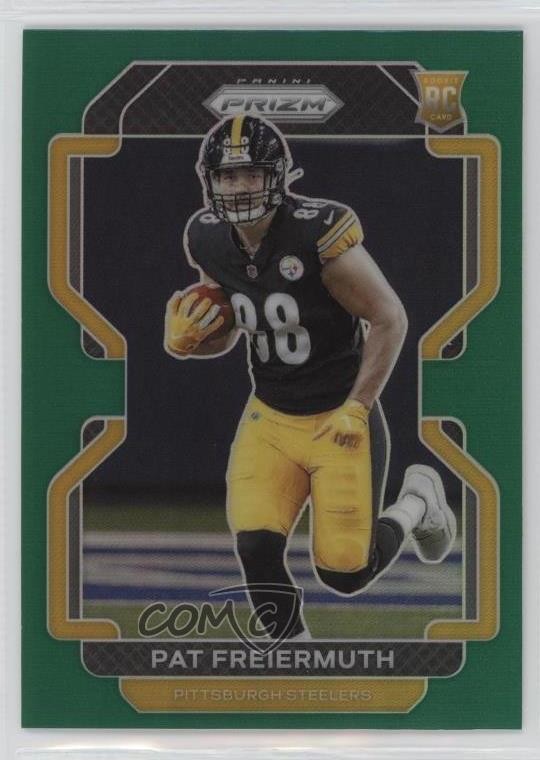 2021 Panini Prizm Rookie Green Prizm Pat Freiermuth #362 Rookie RC 1m22