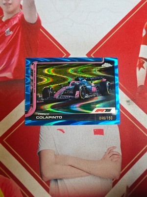 2025 Topps Chrome Formula 1 Blue Raywave Refractor Franco Colapinto /150