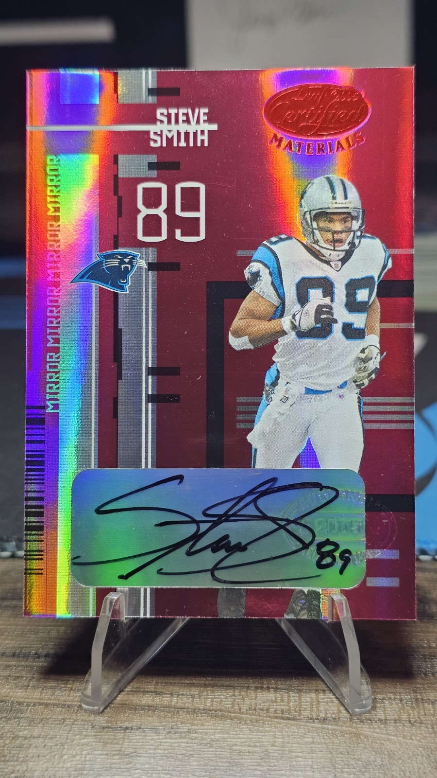 2005 Leaf Certified Materials Steve Smith #20 Mirror Red Signatures /75 Auto 🔥