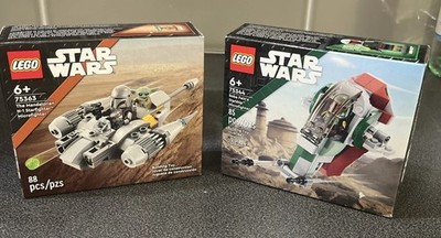 Lot of 2: LEGO Star Wars (75363) Mandalorian N-1 & (75344) Boba Fett's Starship