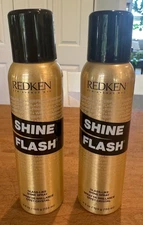 2 Redken Shine Flash Glass-Like Shine Spray Hair Spray 4.4 oz