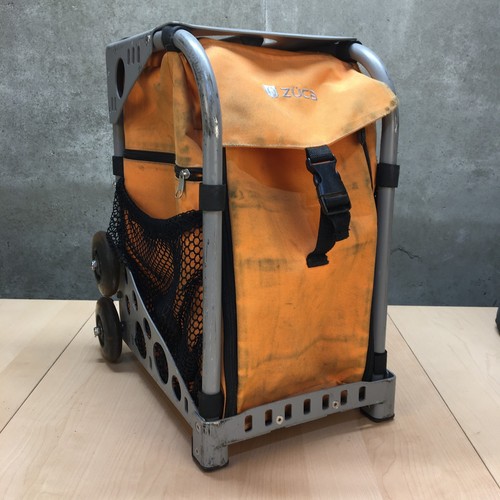 Zuca Bag and Frame Orange/Silver Rolling Skating Sport
