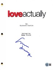 Emma Thompson Signed Love Actually Full Script Authentic Autograph Beckett