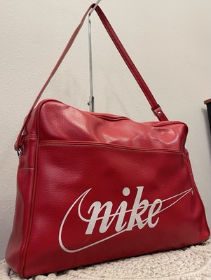 Nike Vintage Pinwheel Leather Shoulder Saddle Carry Bag RARE | eBay