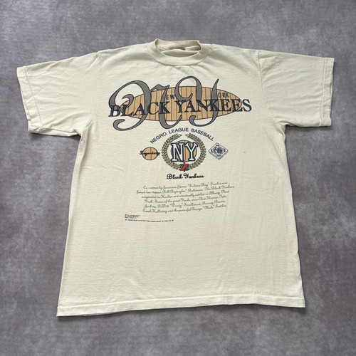 Vintage 90s New York Black Yankees Shirt Mens L Negro League Baseball