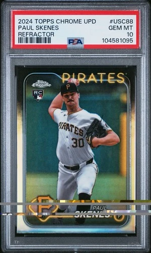 2024 Topps Chrome Update Paul Skenes Refractor PSA 10