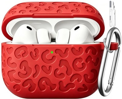 Red Leopard AirPods Pro 3 Case Phone Cover Compatible with AirPods Pro 3 2025