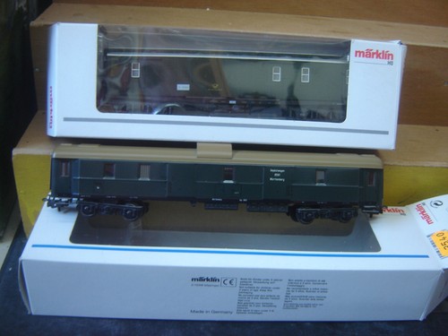 Märklin HO 4186 Gepäckwagen + PMS 60-07 Postmuseumswagen 2003 "Neuwertig"(580) | Zustand: Neu