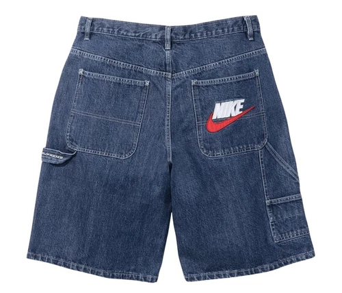 Mens Size 30Supreme x Nike Denim Carpenter Shorts Indigo New Fast Free Ship?