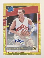 2020 Donruss Rated Rookies Signatures Choice Gold #215 Malachi Flynn  /10